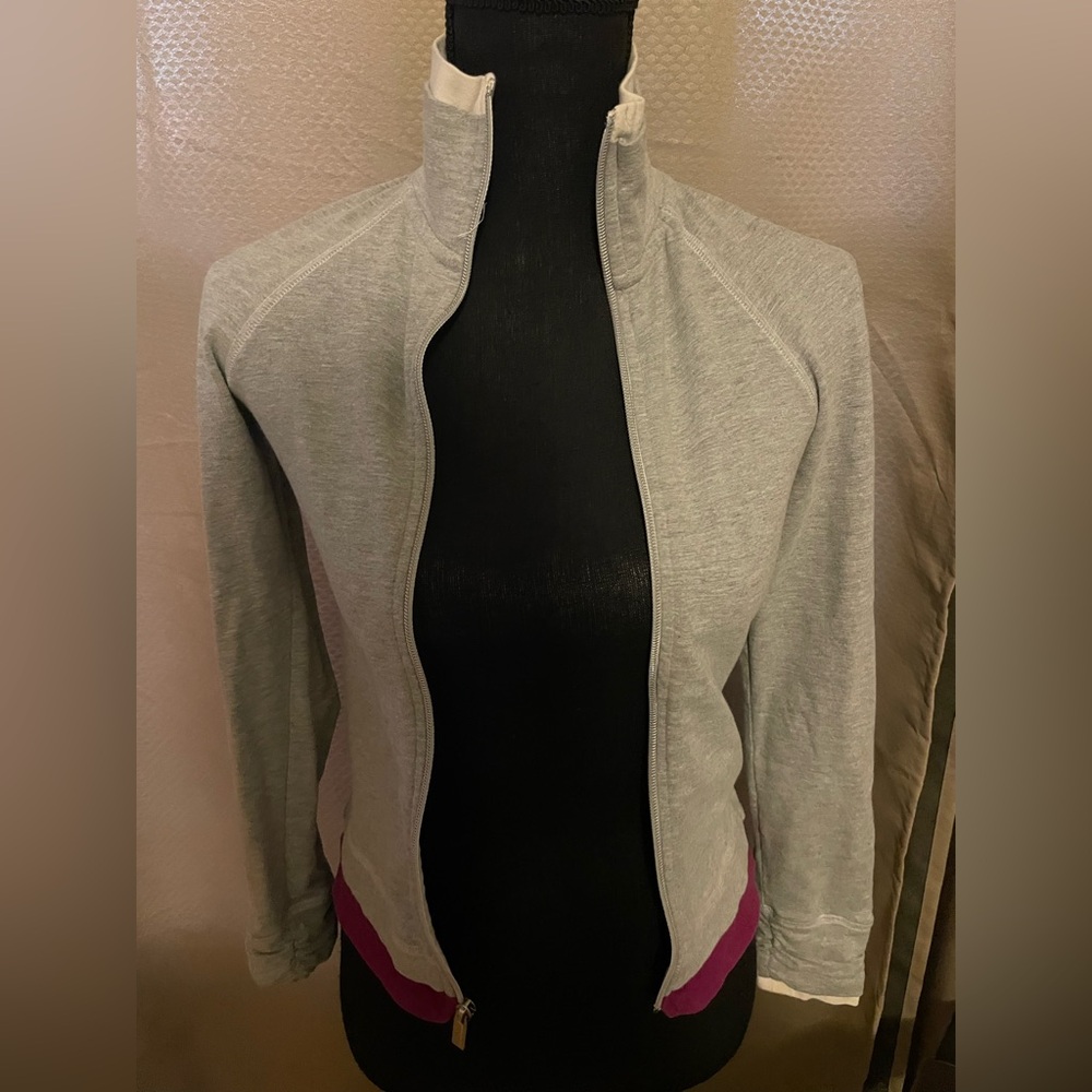 bebe Light Gray Bomber Jacket